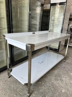 Přístěnný nerezový stůl 1 police RŮZNÉ ROZMĚRY - 5