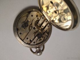 Stříbrné kapesni hodinky JULES JURGENSEN klicovky - 5