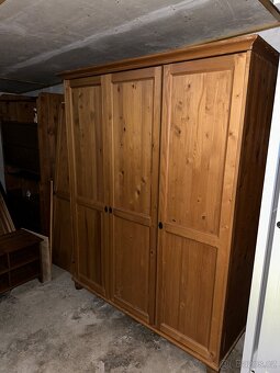 Ikea Leksvik šatní skřín antik Hemnes masiv ODĚRKY - 5