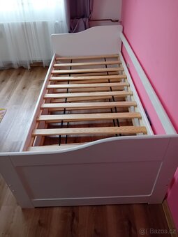 Postel 90×200 + přistýlka + matrace a vrchní matrace - 5