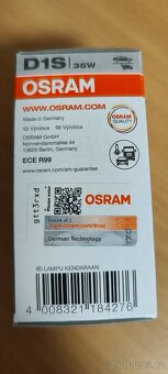 Xenonová výbojka OSRAM D1S ORIGINÁL 66140 - 5