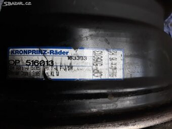 Plechové disky 6,5J16 5X105 ET39 Opel/Chevrolet - 5