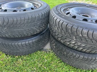 4x plechové disky 5x100 R15, zimní pneu 50% - 5