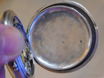 Stříbrné kapesní hodinky "J. Auricoste" s chronometrem - 5