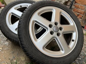 18 palcove elektrony 7,5X18 ET25 + zimne pneu 245/45 z Audi - 5
