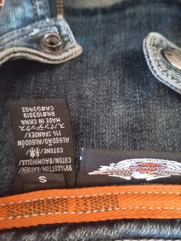 jeansová bunda harley Davidson vel.S - 5