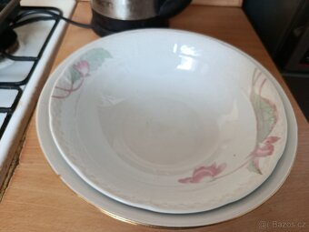Porcelánové talíře a mísy retro - 5