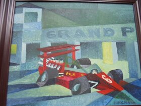 OBRAZ OLEJ  NA  SOLOLITU-HUBERT JUNGMANN - 5