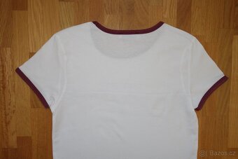 Bílé dívčí letní tričko vel. 152 (XS) - 5