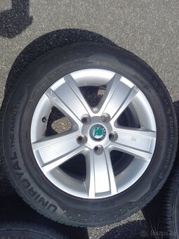 Alu kola Š.Octavia II/VW Caddy + letní pneu 205/60R15 Uniroy - 5