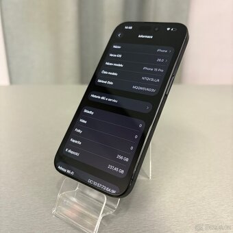 iPhone 15 Pro 256GB modrý, pěkný stav, 12 měsíců záruka - 5