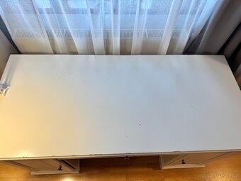 IKEA Psací stůl bílý 146x66 cm - 5