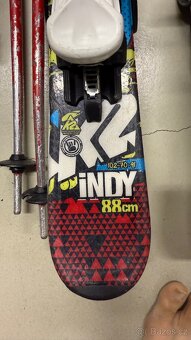 Dětské lyže 100cm a 88cm, dětské lyžáky, lyžařská helma - 5