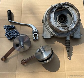 Motor filtr kliková hřídel výrobní štítek IŽ49 IŽ350 - 5
