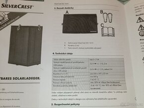 Silvercrest solární panel USB nabíječka SLS 14 A1 - 5