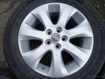 Prodám sadu Orig ALU kol Opel 205/60R16 letní - 5