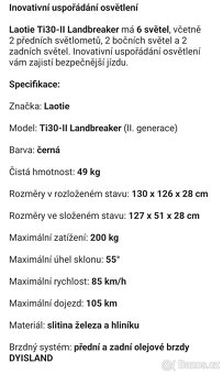 Terénní elektrokoloběžka Laotie Ti30-II Landbreaker – 5600W, - 5