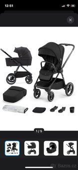 Kočárek Kinderkraft Select Nea 2v1 Premium Midnight Black - 5
