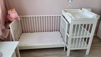 KOMPLET GULLIVER Dětská postýlka, přebalovací pult, matrace - 5