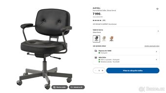 ALEFJALL - kožená židle IKEA - 5