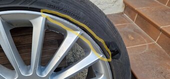 4x ALU disky 18" s pneu, použité (8Jx18EH2) - 5