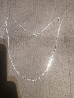 Nový dámský stříbrný řetízek na krk 925 náhrdelník kroucený - 5