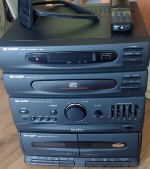 Hifi věž SHARP CD-S370H – trojkombinace CD-rádio-double tape - 5