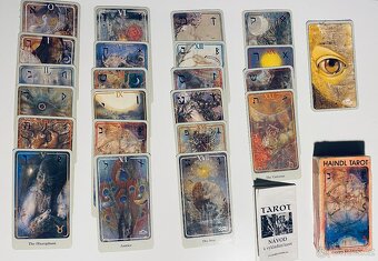 Tarotové karty Haindl Tarot Deck + přírodní. kniha jako nové - 5