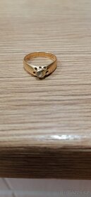 Zlatý prsten s briliantem - 5