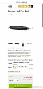 Cheyenne Hawk Pen - Black + pedál, zdroj, kabely - 5