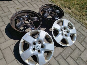 Disky Opel 5x100 r16 6,5J 2kusy ET37, 2kusy ET39. - 5