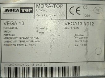 Plynový průtokový ohřívač MORA-TOP VEGA - 5