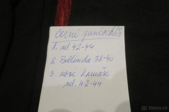 Černé elastické punčocháče 38-44 . 2x punčocháče, 1. vel. 42 - 5