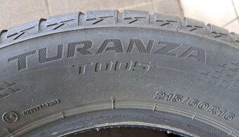 2x letní pneu Bridgestone 215/60 r16, r.v. 2023 - 5