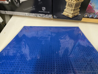 Obří modrá lego základní deska na stavění 48x64 bodů - 5