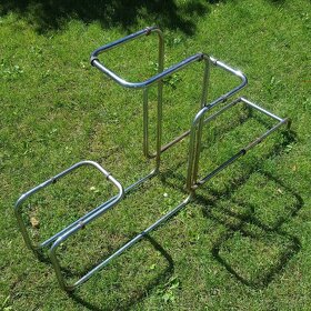 retro trubkový stojan na kytky - 5