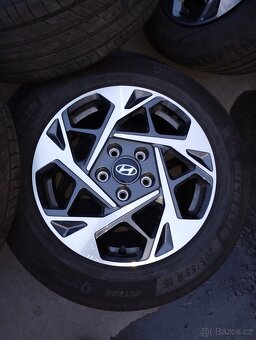 Originál ALU kola Hyundai i30 R16 + letní pneu - 5