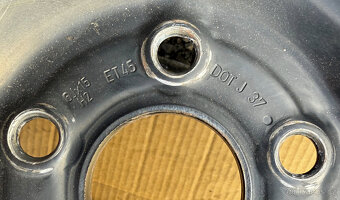 Nové plechové disky 6Jx15 ET45 BRIDGESTONE 185/65 R15 Yaris - 5