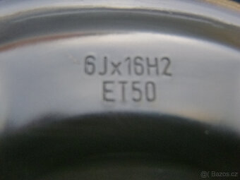 Plechové disky sada originál VW Škoda 5x112 6Jx16 ET50 - 5