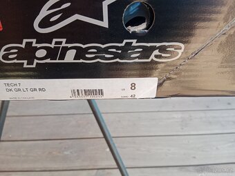 Motokrosové boty Alpinestar Tech7, vel.42 - 5
