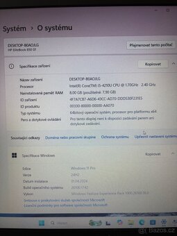 HP EliteBook 850 G1 i5/8GB/256GB ssd - 5