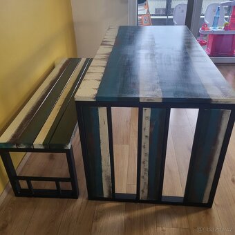 Jidelni stul 160×80/Lavice 40×150 - 5