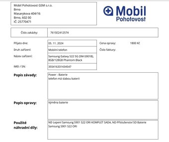 Samsung S22 5G 128 GB Černý - 5