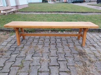 Dřevěná pevná lavice - 5