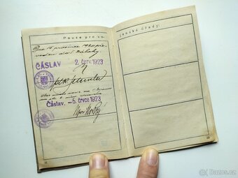 Vojenská knížka Pěší pluk 21 Čáslav 1923 Česká Lhotice - 5