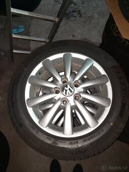Alu  kola sharan + zánovní zimní pneumatiky - 5