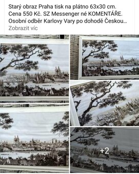 Staré obrazy viz fota. Ceny a rozměry viz fota. - 5