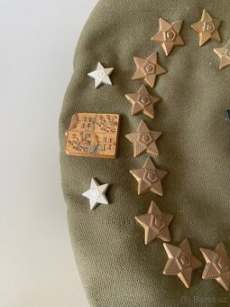 čepice brigadýrka vojenská čepice stará uniforma voják - 5