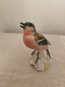 Ens Volkstedt vtáčik porcelánová soška - 5