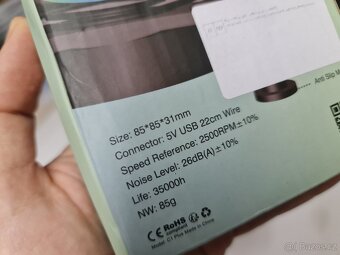 Tichý větráček USB pod elektroniku (router, TV box,hub..atd) - 5